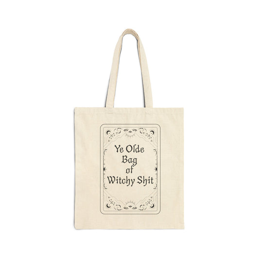 "Ye Olde Bag of Witchy Sh*t" Canvas Tote